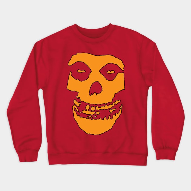 Crimson Ghost - Orange Solid Crewneck Sweatshirt by Controlled Chaos